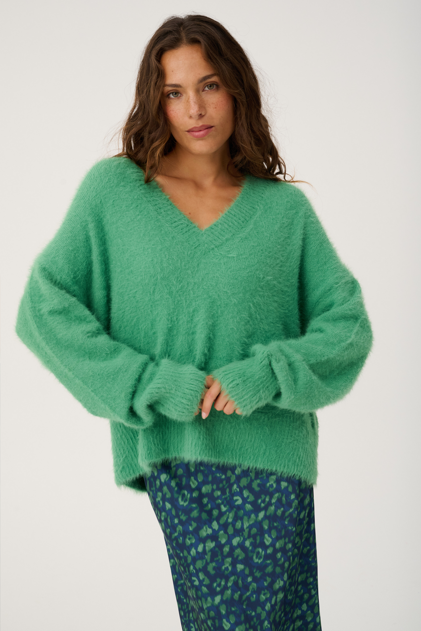 Emmie Knit Sweater, Sea Green