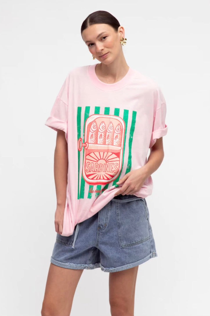 Sardines Tee, PInk