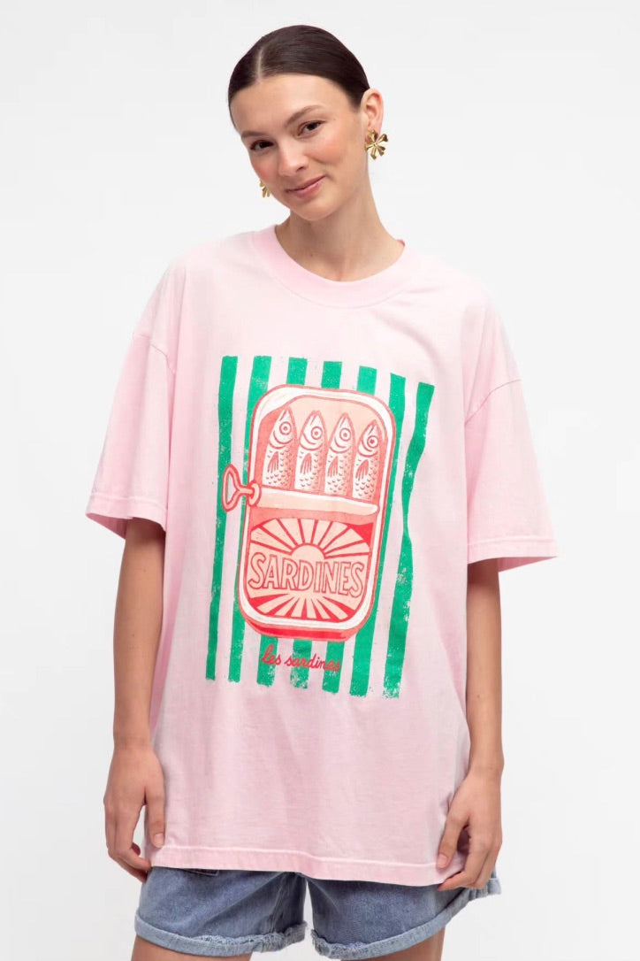 Sardines Tee, PInk