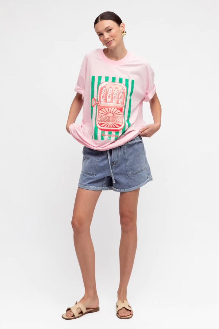Sardines Tee, PInk