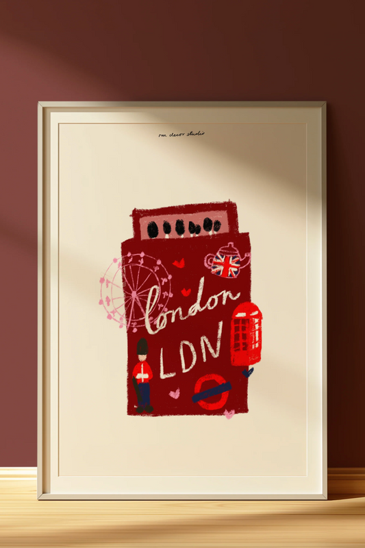 London Matchbox Print
