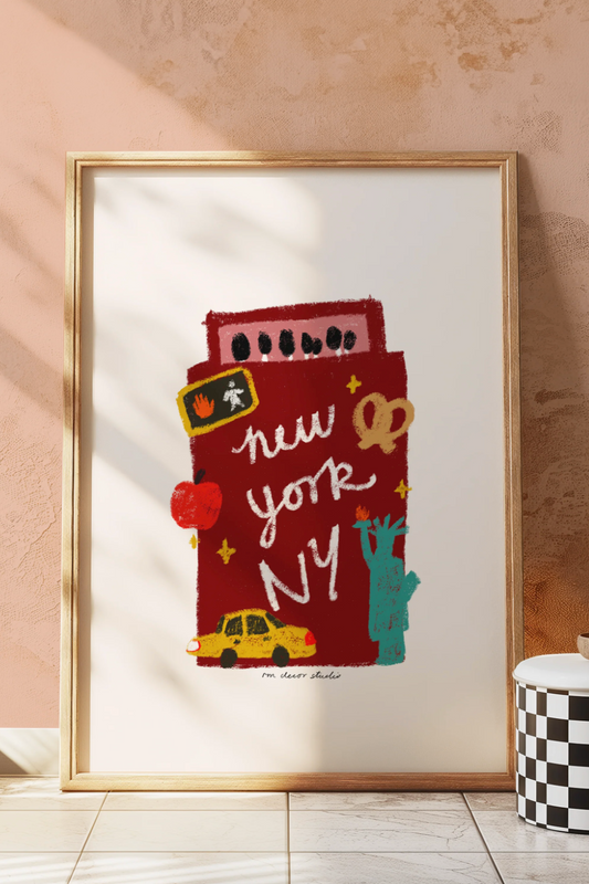 New York Matchbox Print