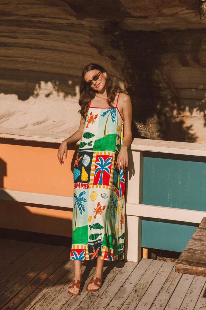 Soleil Summer Midi Dress