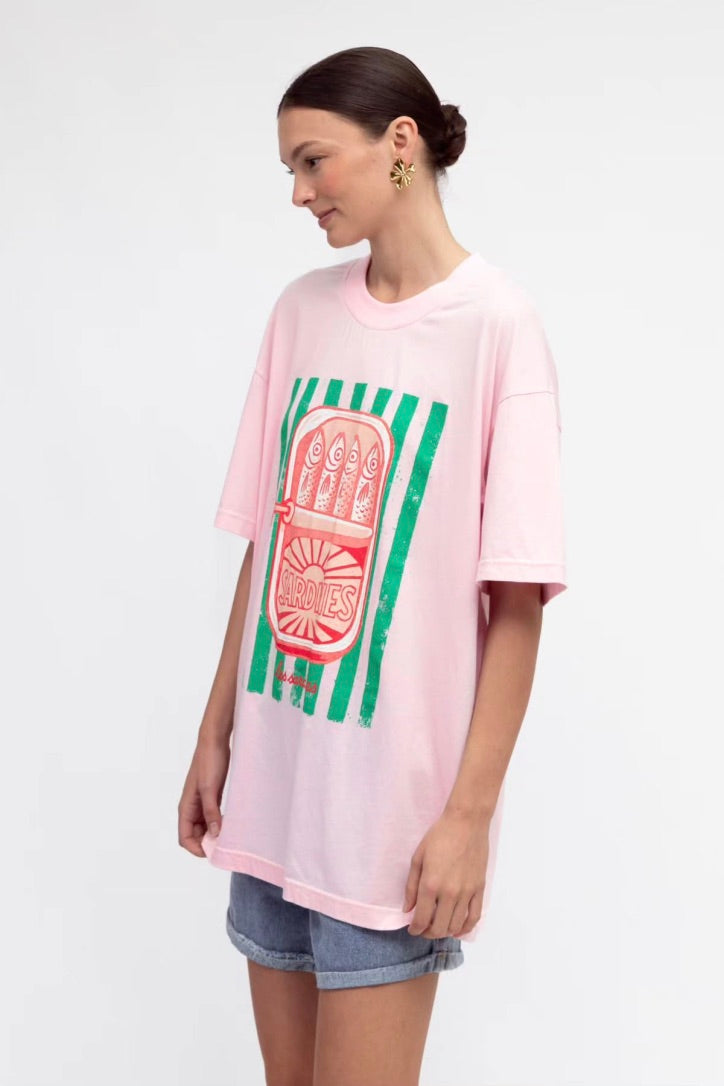 Sardines Tee, PInk