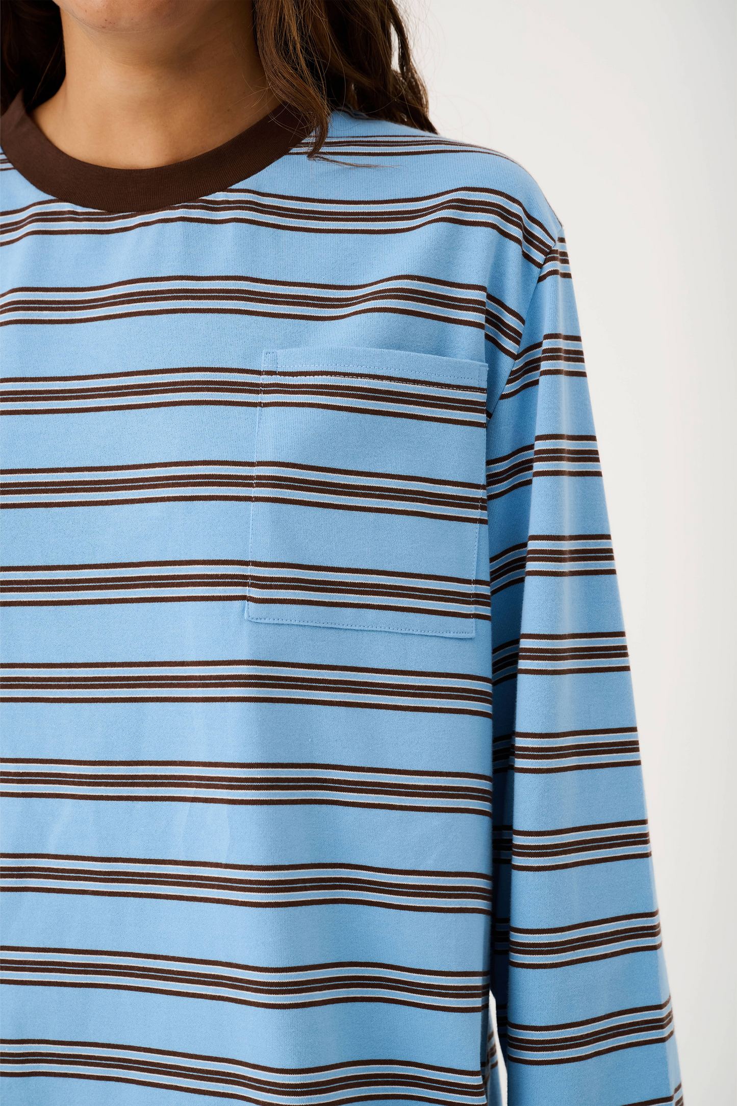 Harley Long Sleeve, Truffle Stripe