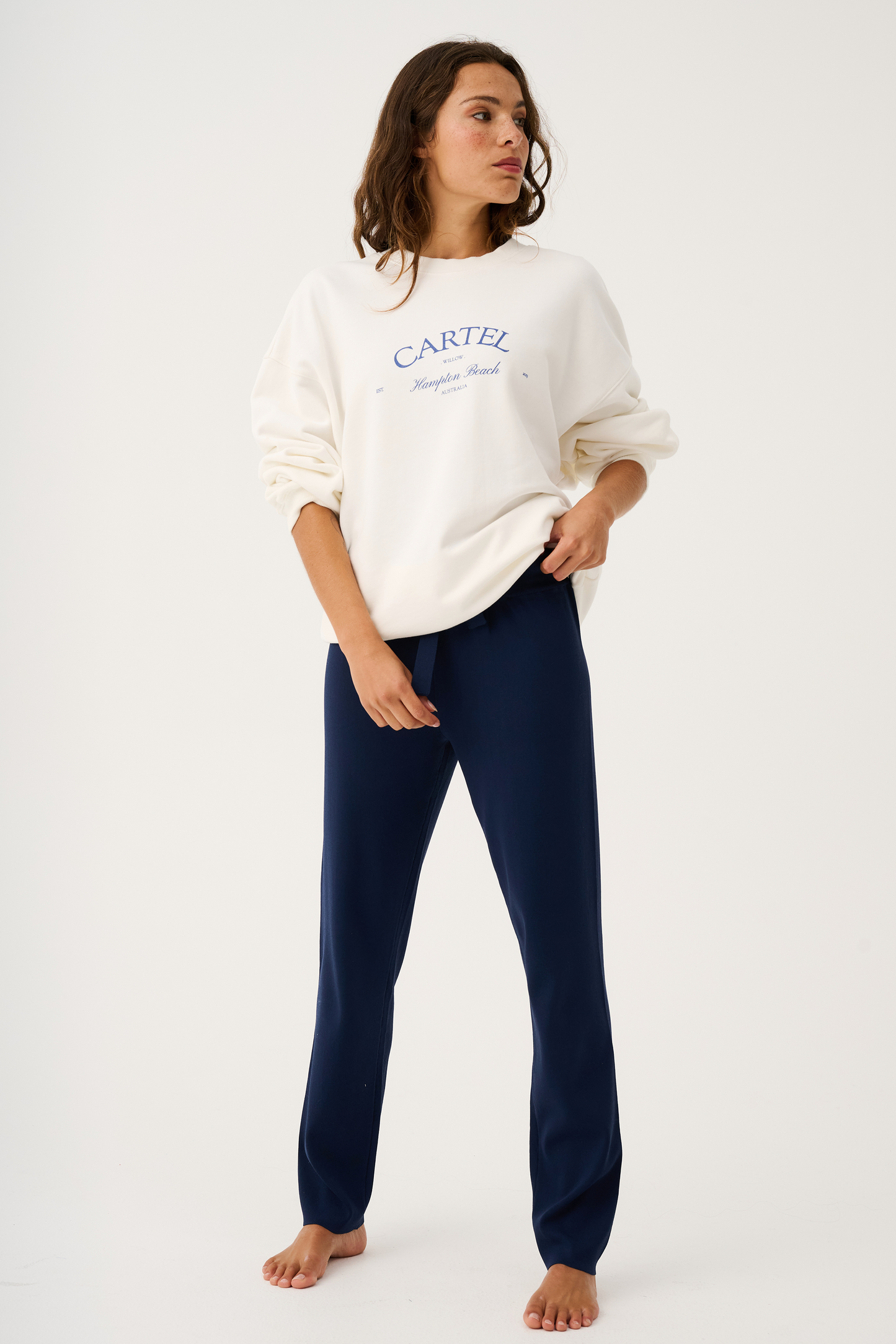 Pennie Knit Pant, Navy