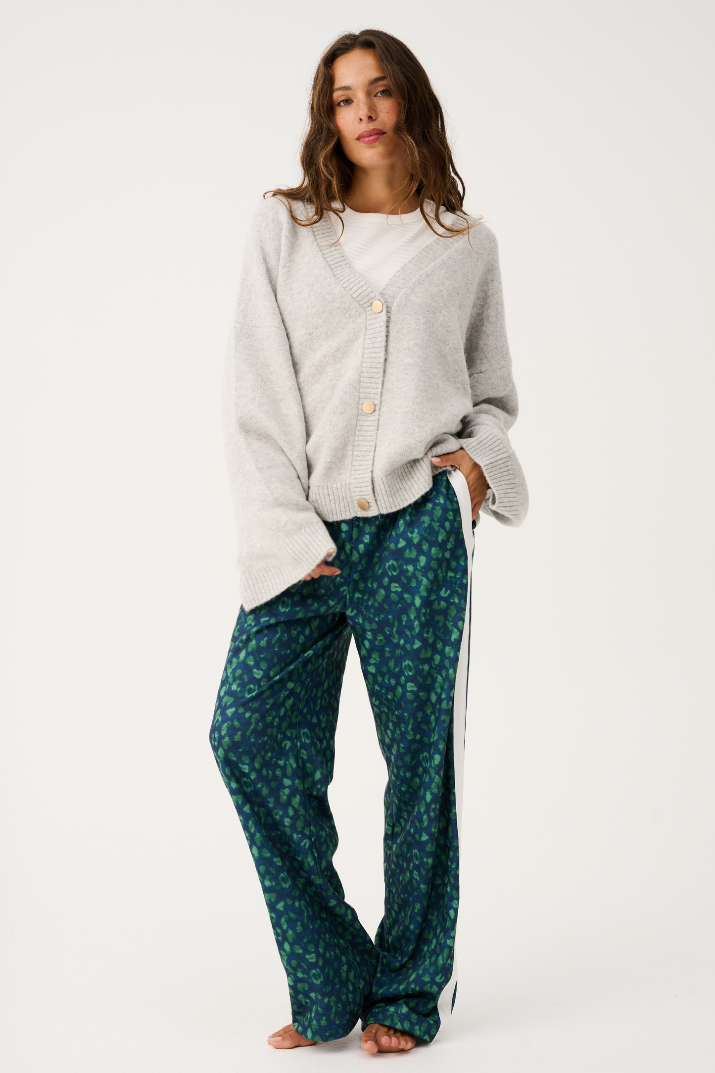 Adela Knit Cardigan, Grey