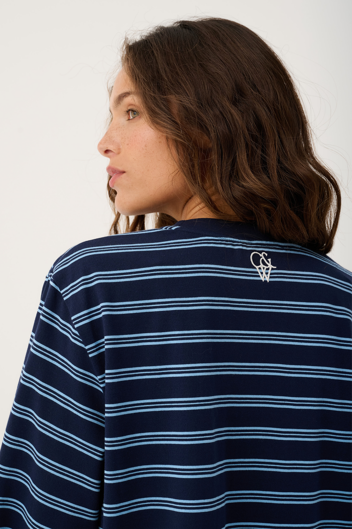 Harley Long Sleeve, Navy Stripe