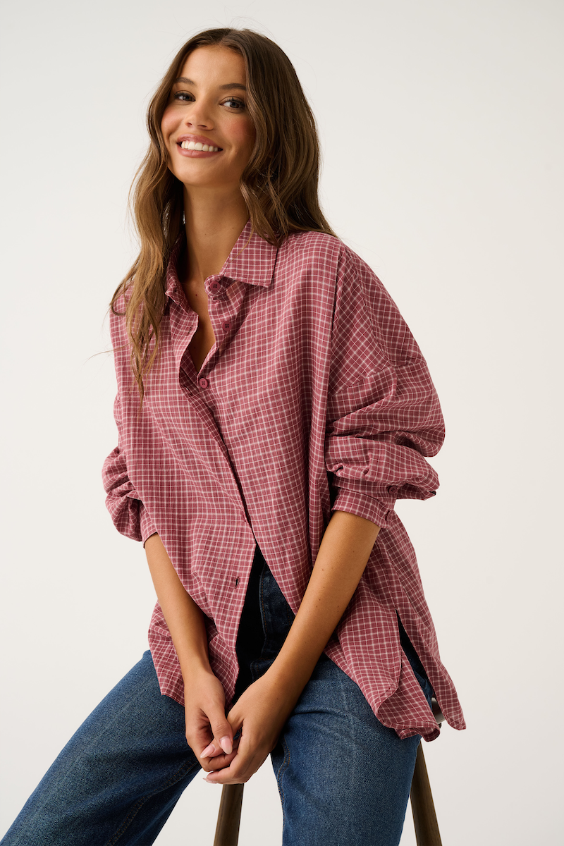Darby Shirt, Mulberry