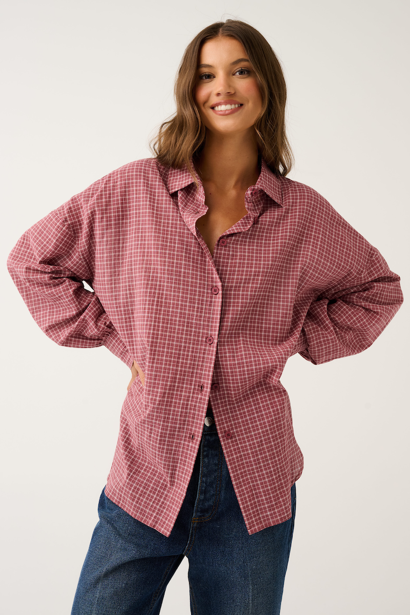 Darby Shirt, Mulberry