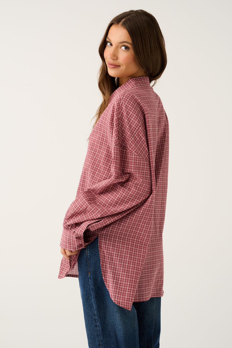 Darby Shirt, Mulberry