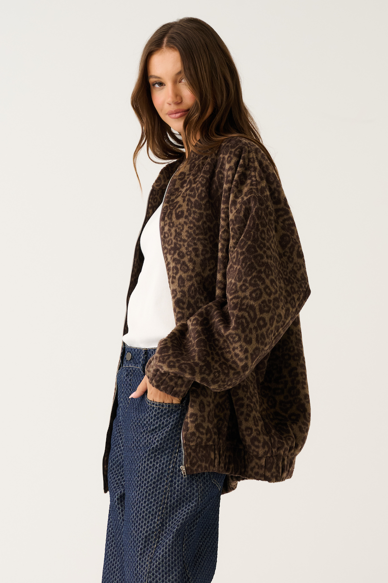 Milo Jacket, Brushed Leopard