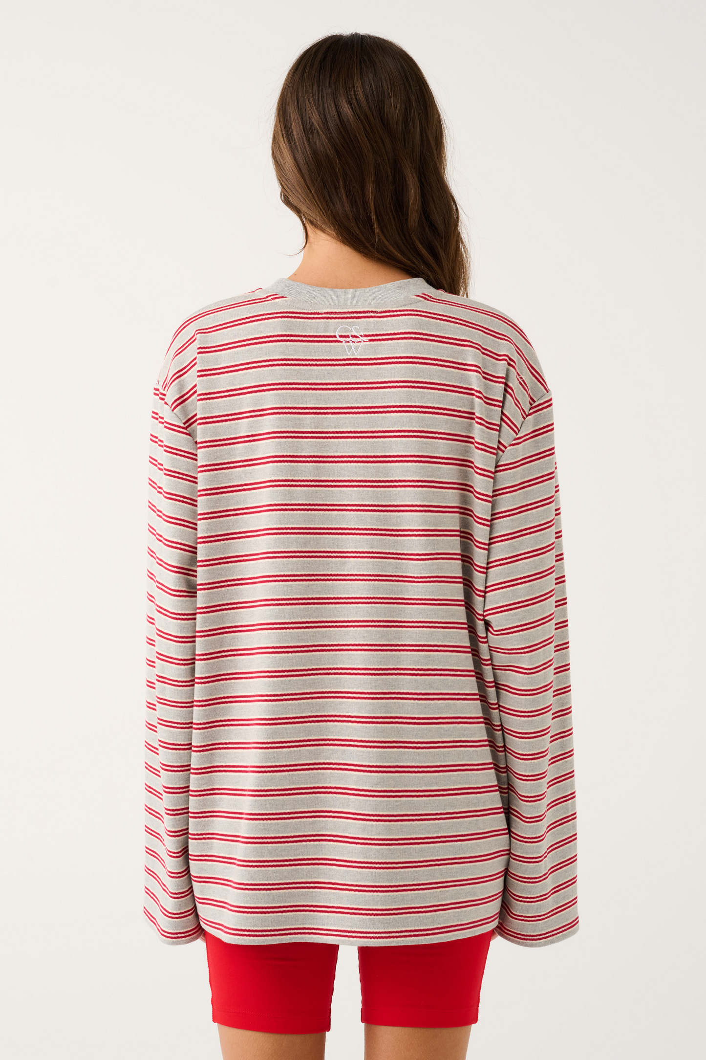 Harley Long Sleeve, Grey Marle Stripe