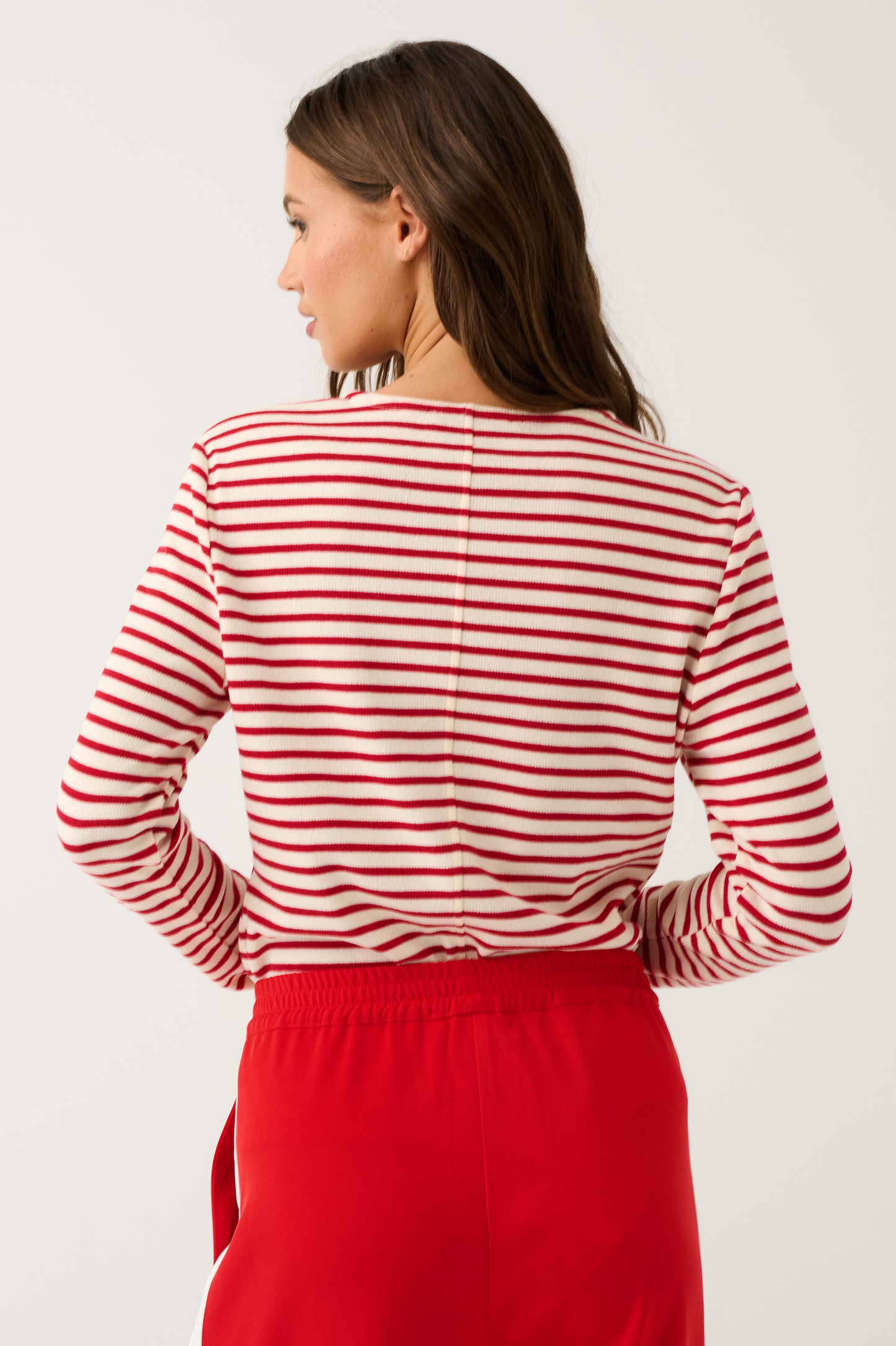 Aspen Top, Ruby Stripe