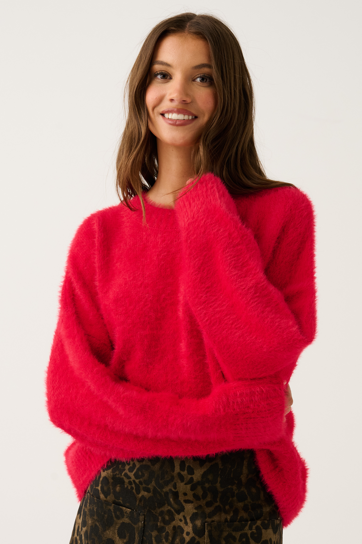 Ayla Sweater, Scarlet