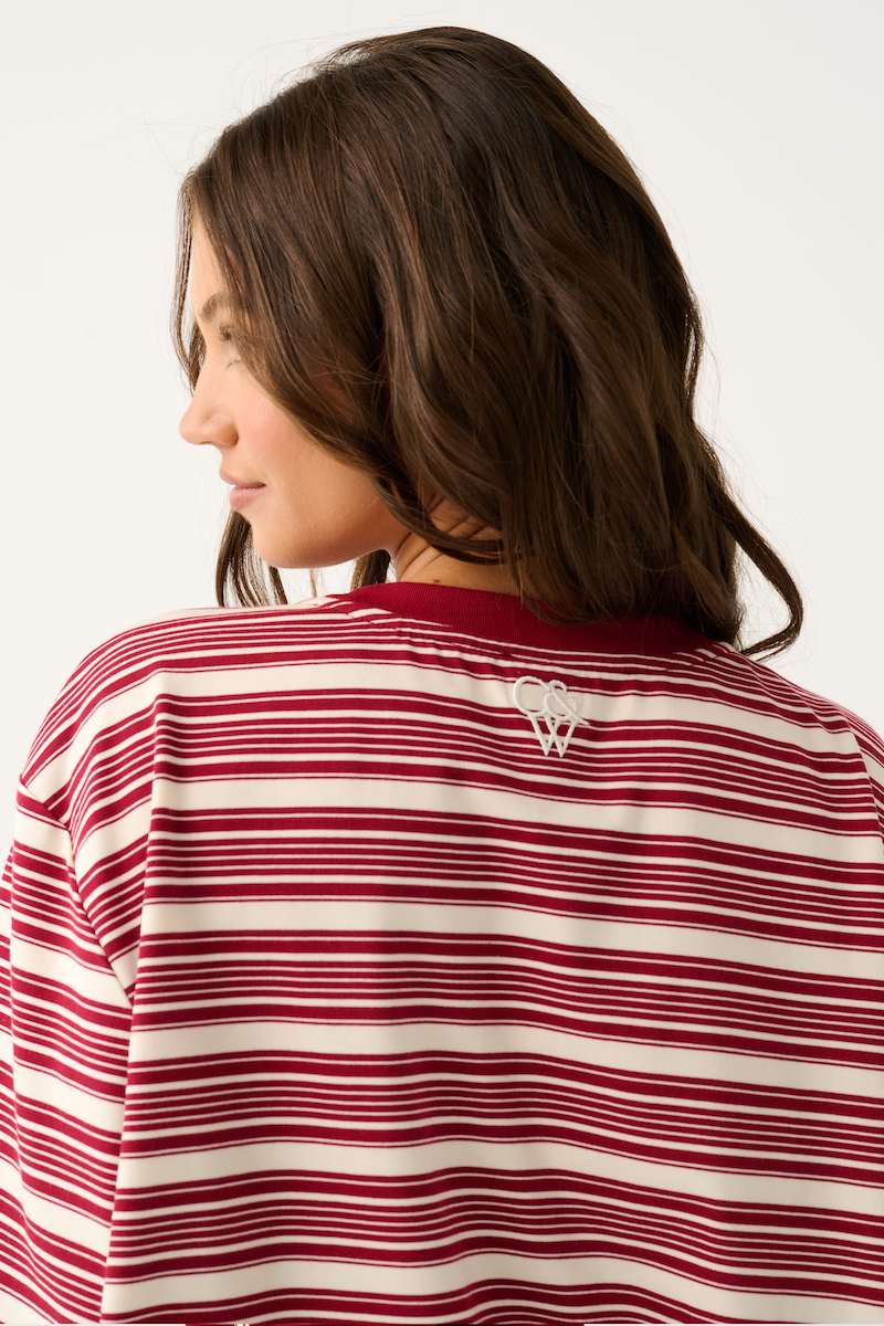 Harley Long Sleeve, Mulberry Stipre