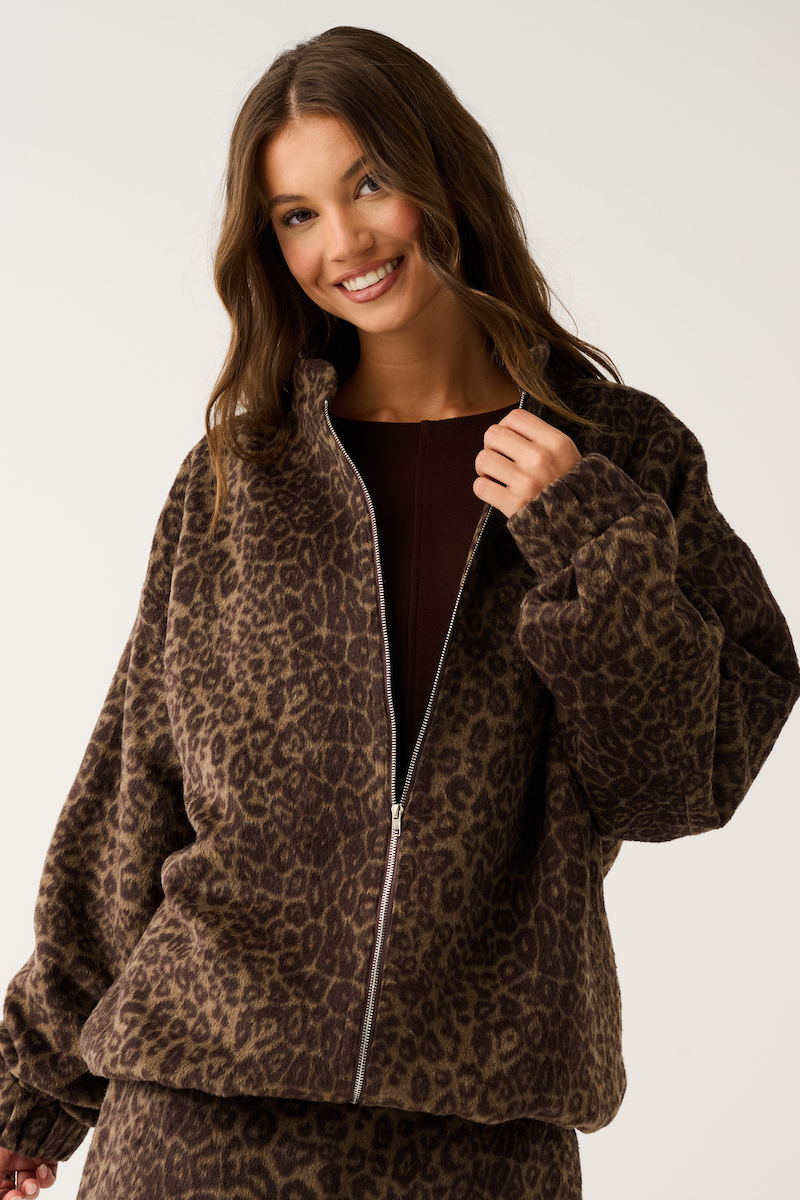 Milo Jacket, Brushed Leopard