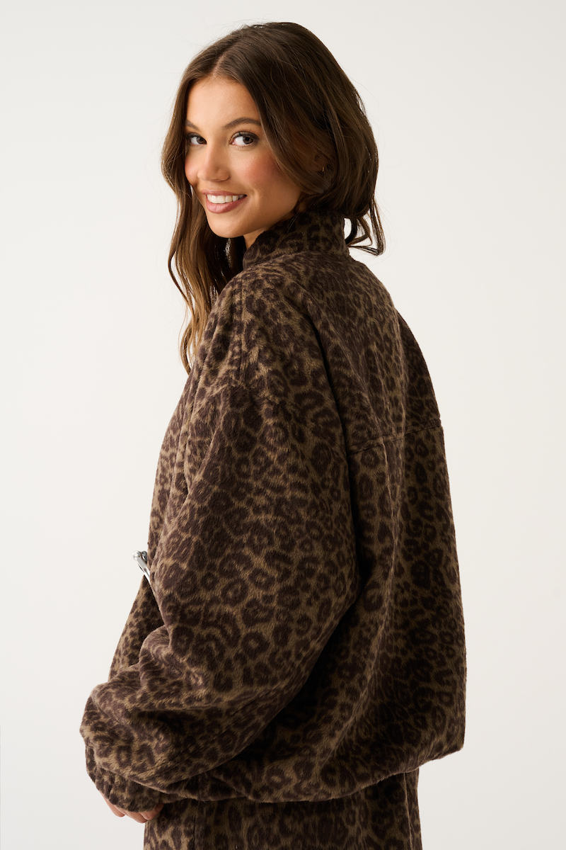 Milo Jacket, Brushed Leopard
