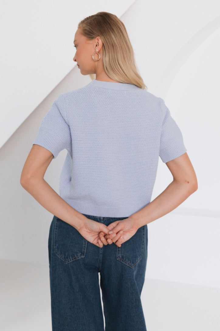Andi Starfish Cardigan, Blue - FRANKIE + COCO