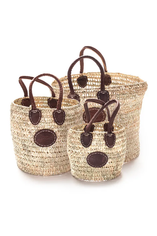 Open Weave Round Baskets